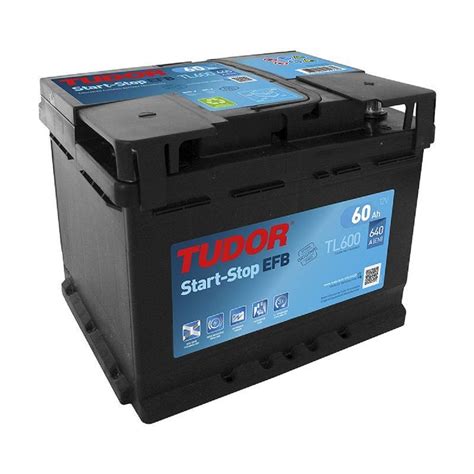 TUDOR TL600 Battery 12V 60Ah 640A B13 EFB Battery.